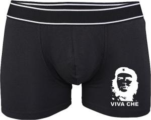 Boxershort: Viva Che Guevara (weiß/schwarz)