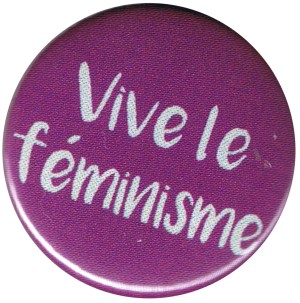 50mm Magnet-Button: Vive le feminisme