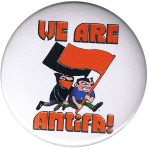 50mm Magnet-Button: We are antifa!