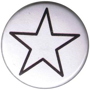 25mm Magnet-Button: Weißer Stern