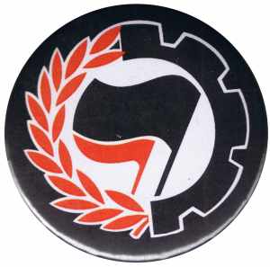 25mm Magnet-Button: Working Class Antifa