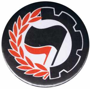 50mm Magnet-Button: Working Class Antifa