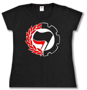 tailliertes T-Shirt: Working Class Antifa