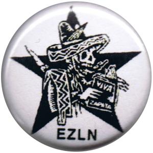 25mm Button: Zapatistas Stern EZLN