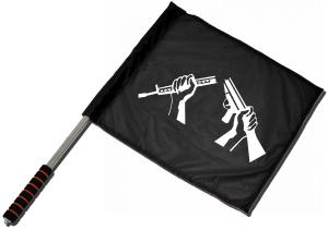 Fahne / Flagge (ca. 40x35cm): Zerbrochenes Gewehr