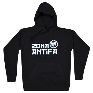 taillierter Kapuzen-Pullover: Zona Antifa