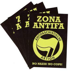 Aufkleber-Paket: Zona Antifa - groß