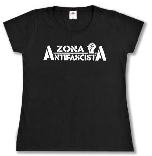 tailliertes T-Shirt: Zona Antifascista