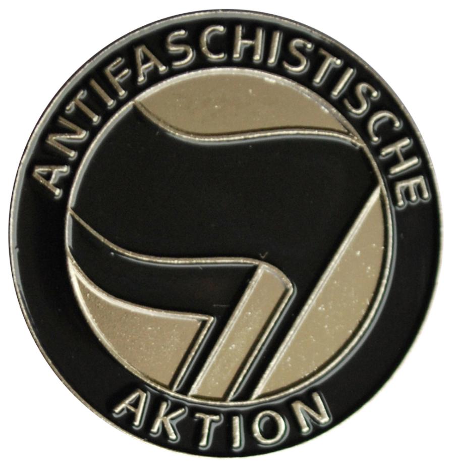 "Antifaschistische Aktion (schwarz/schwarz)"