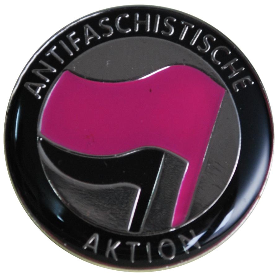 "Antifaschistische Aktion (pink/schwarz)"