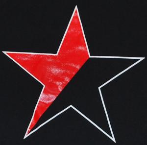Schwarz/roter Stern