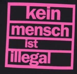 Kein Mensch ist illegal (pink)