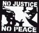 Zum tailliertes Tanktop "No Justice - No Peace" für 13,12 € gehen.