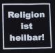 Zum tailliertes Tanktop "Religion ist heilbar!" für 13,12 € gehen.