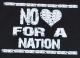 Zum tailliertes Tanktop "No heart for a nation" für 13,12 € gehen.