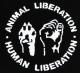 Zum tailliertes Tanktop "Animal Liberation - Human Liberation" für 13,12 € gehen.