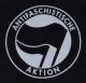 Zum Fairtrade T-Shirt "Antifaschistische Aktion (schwarz/schwarz)" für 18,10 € gehen.