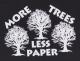 Zum Fairtrade T-Shirt "More Trees - Less Paper" für 18,10 € gehen.