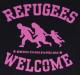 Zum T-Shirt "Refugees welcome (pink)" für 13,12 € gehen.