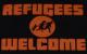 Zum Kapuzen-Pullover "Refugees welcome (Quer)" für 30,00 € gehen.