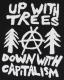 Zum Polo-Shirt "Up with Trees - Down with Capitalism" für 16,10 € gehen.