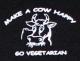 Zum Polo-Shirt "Make a Cow happy - Go Vegetarian" für 16,10 € gehen.