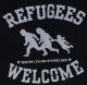 Zum Trägershirt "Refugees welcome (weiß)" für 15,00 € gehen.