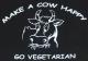 Zum Kapuzen-Longsleeve "Make a Cow happy - Go Vegetarian" für 18,00 € gehen.