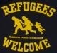 Zum taillierter Kapuzen-Pullover "Refugees welcome" für 28,00 € gehen.