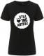 Zum tailliertes Fairtrade T-Shirt "... still loving antifa!" für 18,10 € gehen.