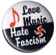 Zur Artikelseite von "Love music - Hate fascism", 37mm Magnet-Button für 2,50 €
