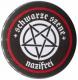 37mm Magnet-Button: Schwarze Szene Nazifrei - Weißes Pentagramm