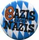 50mm Magnet-Button: Bazis gegen Nazis (blau/weiß)