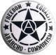 Zur Artikelseite von "Freedom Equality Anarcho-Communism", 50mm Magnet-Button für 3,00 €