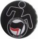 Zur Artikelseite von "RollifahrerIn Antifaschistische Aktion (schwarz/rot)", 50mm Magnet-Button für 3,00 €