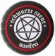 50mm Magnet-Button: Schwarze Szene Nazifrei - Weißes Pentagramm