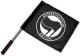 Zur Artikelseite von "Antifaschistische Aktion (schwarz/schwarz)", Fahne / Flagge (ca. 40x35cm) für 15,00 €