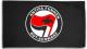 Zur Artikelseite von "Antifa Funken (rot/schwarz)", Fahne / Flagge (ca. 150x100cm) für 25,00 €