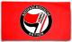 Fahne / Flagge (ca. 150x100cm): Antifaschistische Aktion - linksjugend [´solid]