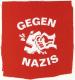 Gegen Nazis (weiß/rot)