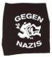 Gegen Nazis (weiß/schwarz)