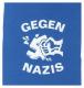 Gegen Nazis (weiß/blau)