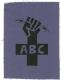 ABC-Zeichen (schwarz/blau)