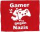 Gamer gegen Nazis (weiß/rot)