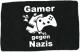 Gamer gegen Nazis (weiß/schwarz)