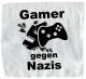 Gamer gegen Nazis (schwarz/weiß)