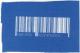 Barcode - Never conform (weiß/blau)