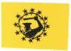 Knüppelbulle in Festung Europa (schwarz/gelb)