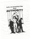 Let´s cut ourselves free from AUTHORITY (schwarz/weiß)
