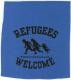 Refugees welcome (schwarz/blau)